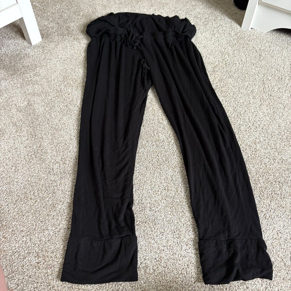 Thyme Maternity Black Jogging  Lounge Pants Size XXL Plus Pregnancy